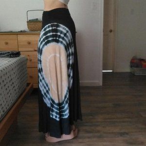 Boho Maxi Skirtdress In navy and nude